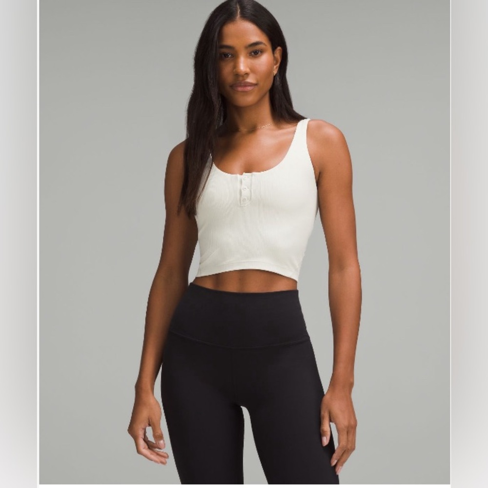 NWT - Lululemon Align Ribbed Henley Tank Top in Bone
